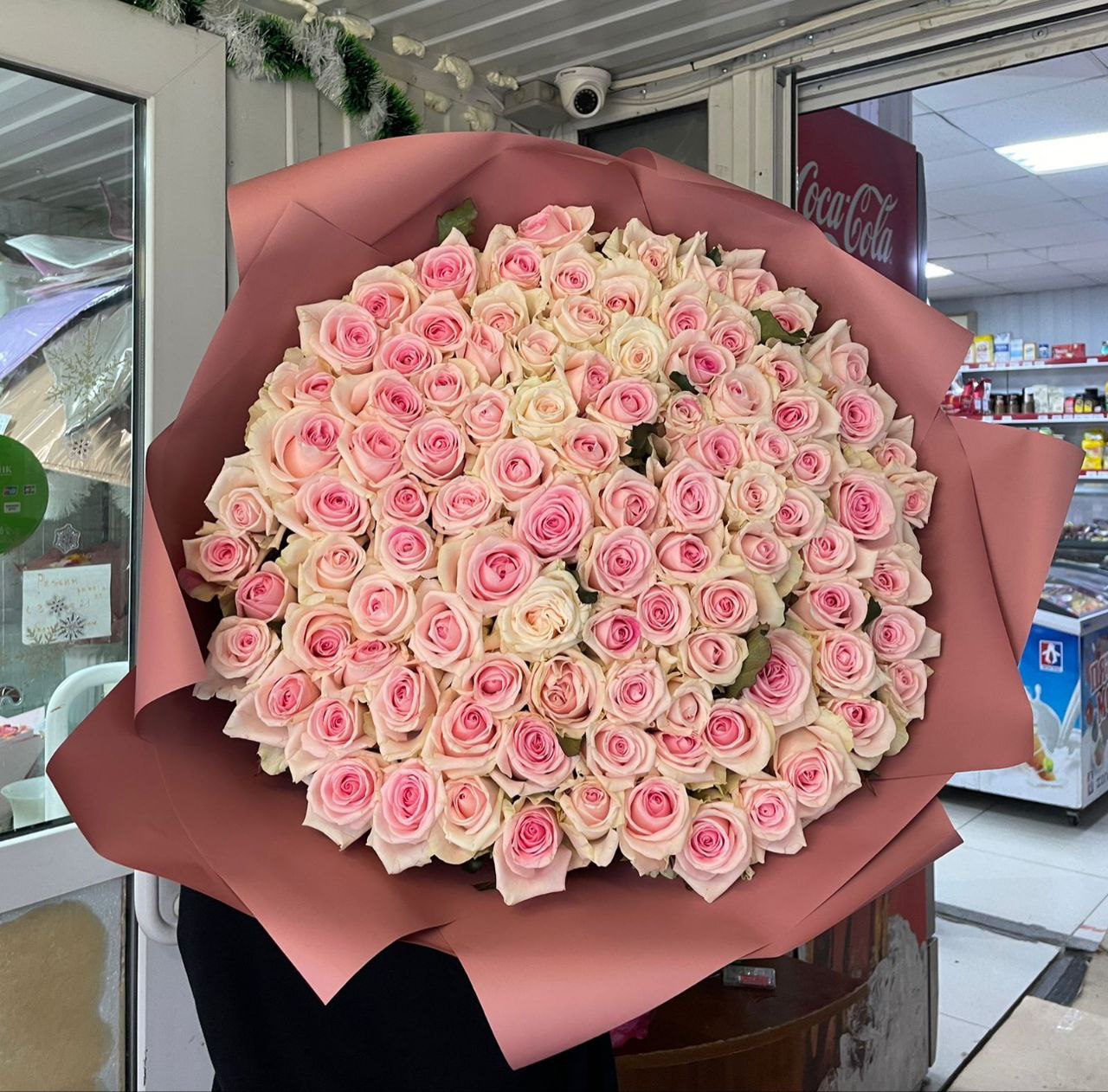 Букет 101 роза, 60 сантиметров