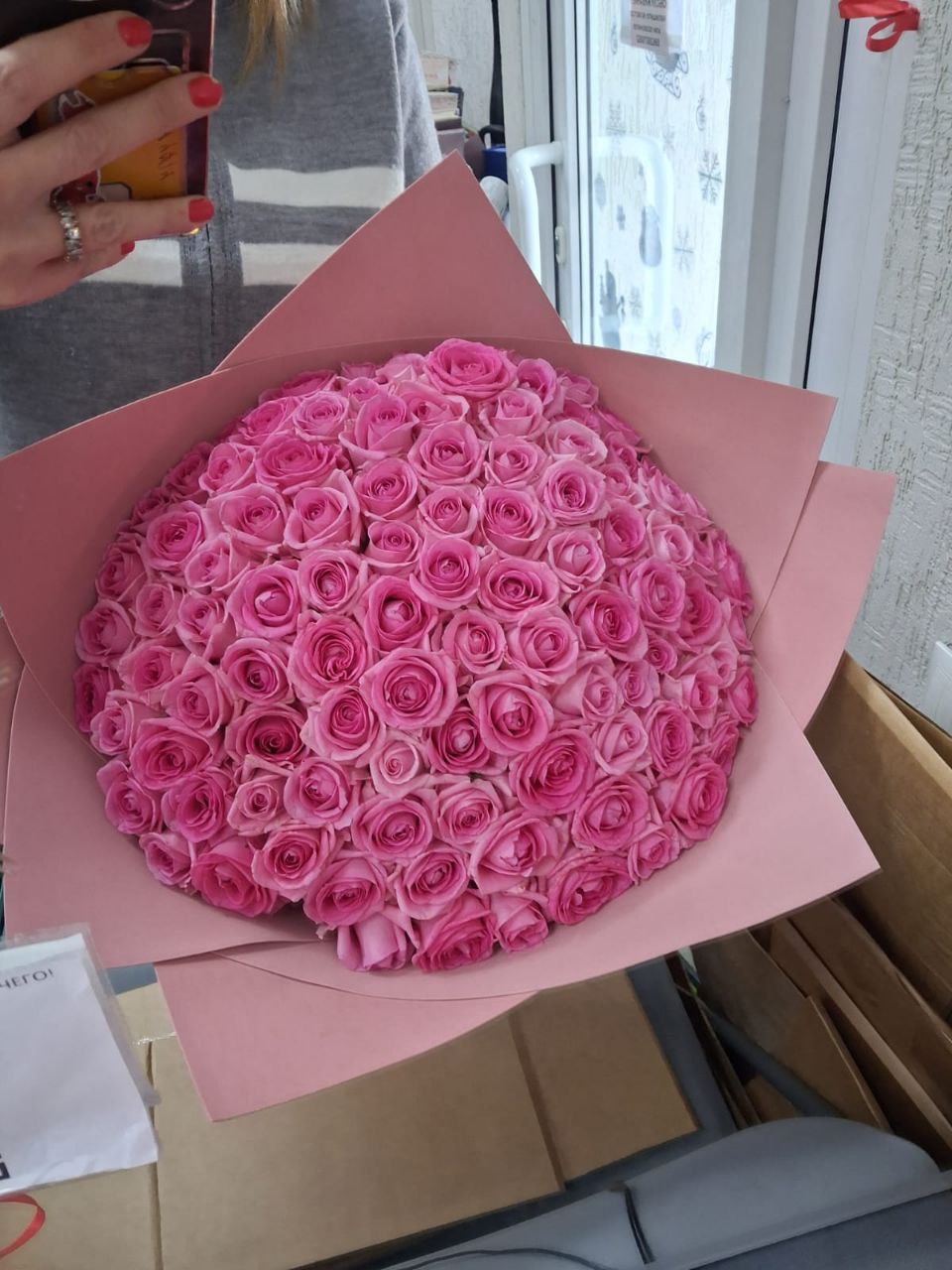 Букет , 40 см , 101 роза