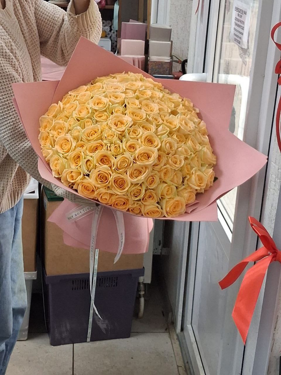 101 роза 40 сантиметров