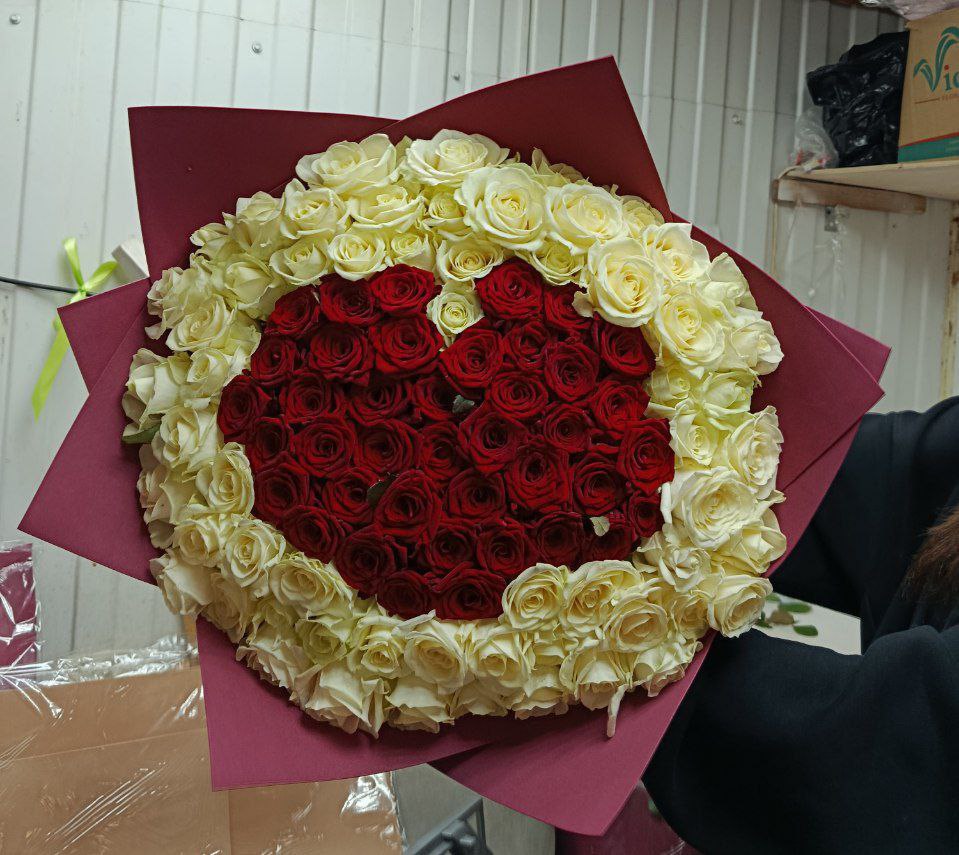 101 роза 40 см