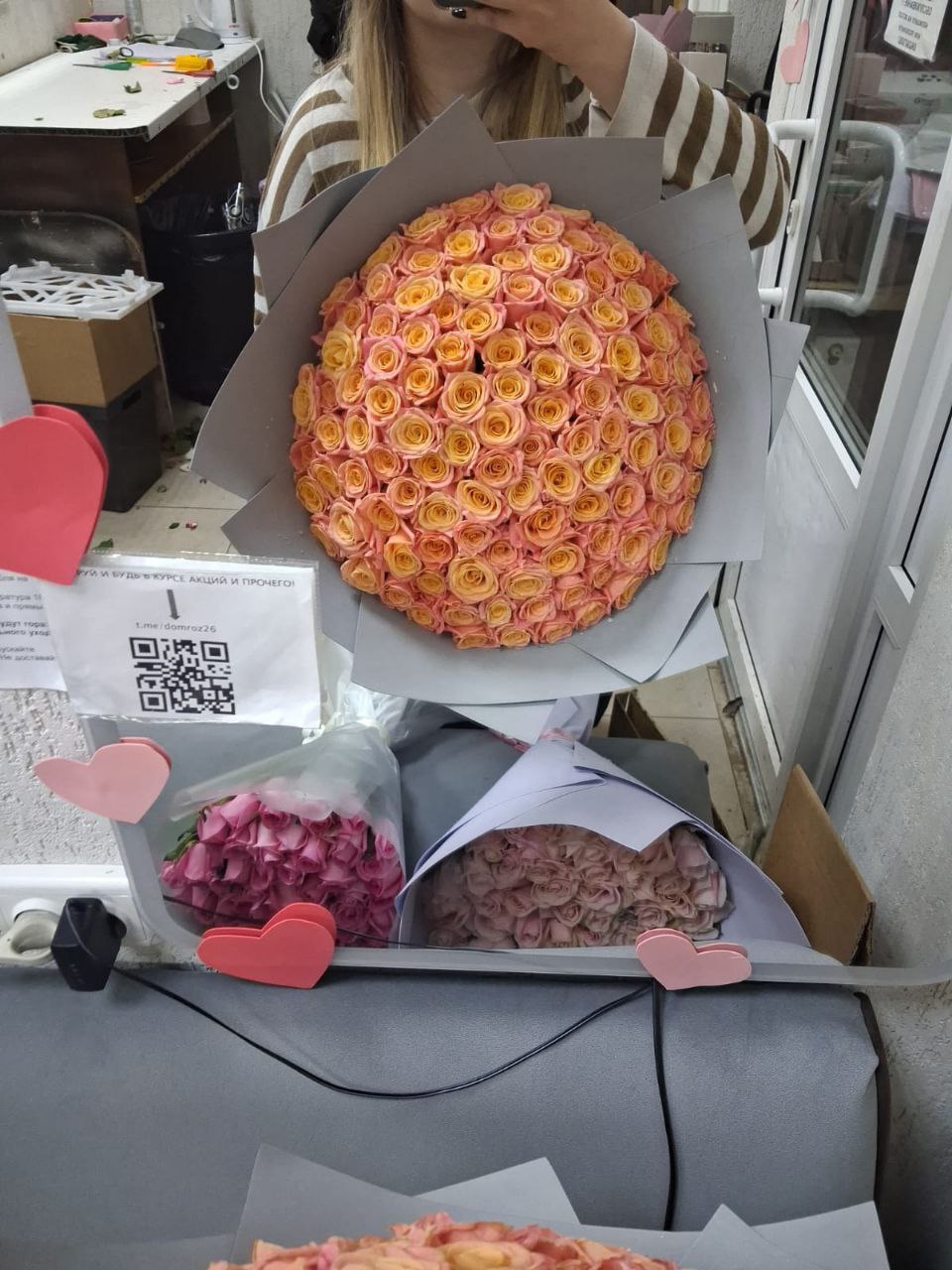 101 роза 40 сантиметров