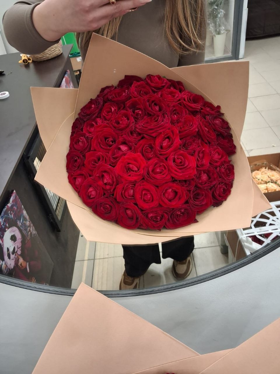 51 роза 40 сантиметров