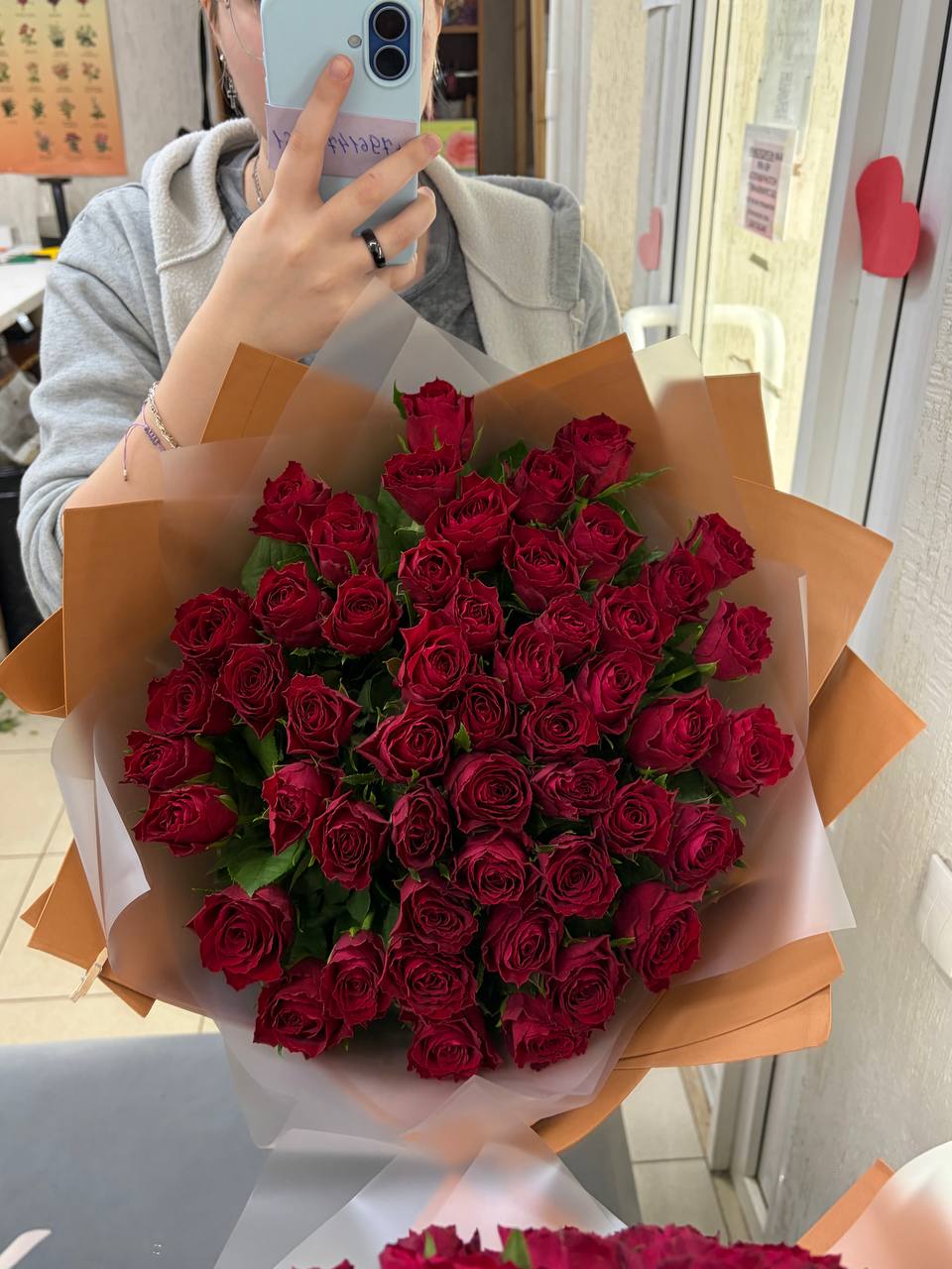 51 роза 50 см
