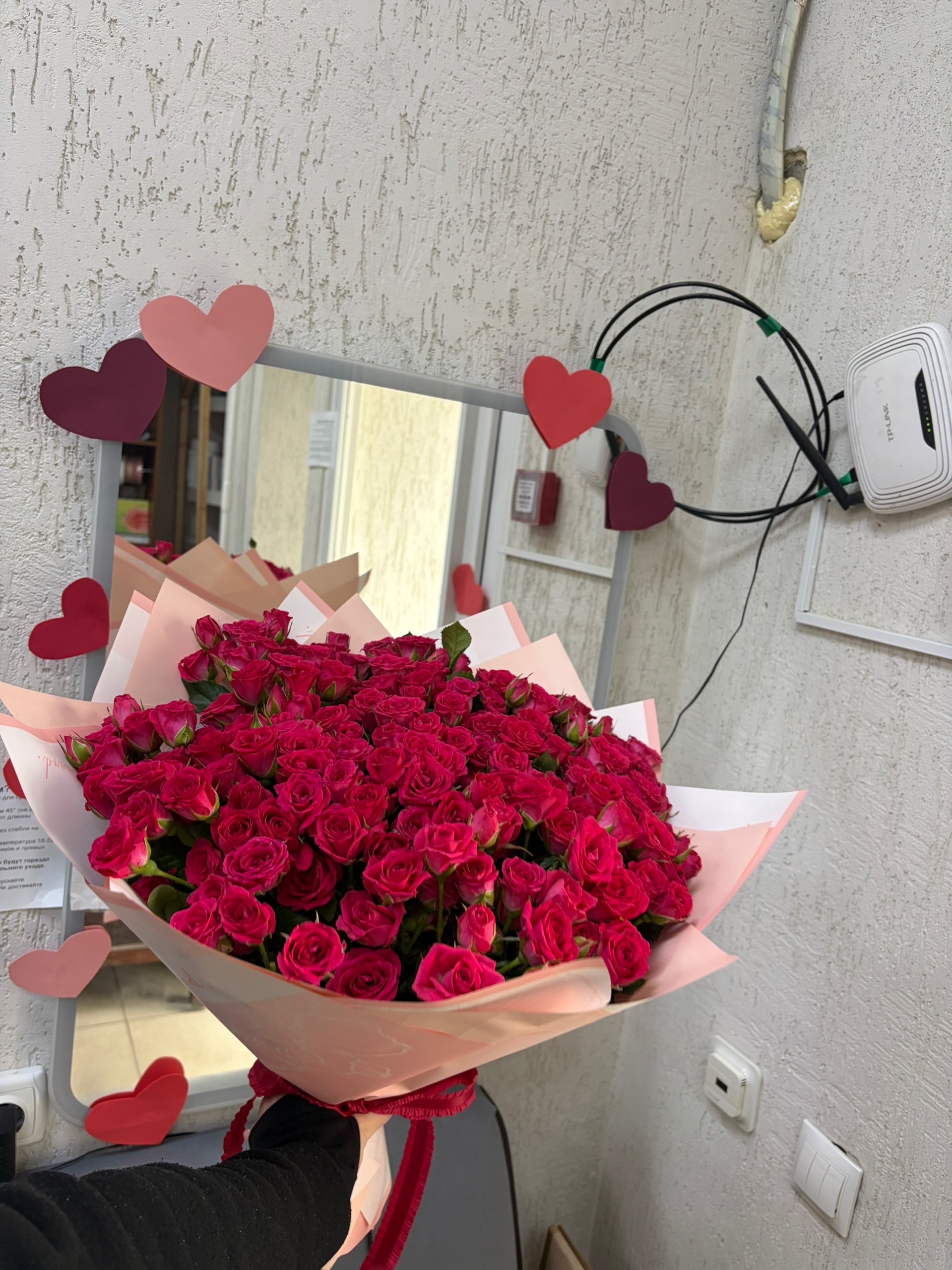 Букет из кустовых роз 40 см , 51 роза
