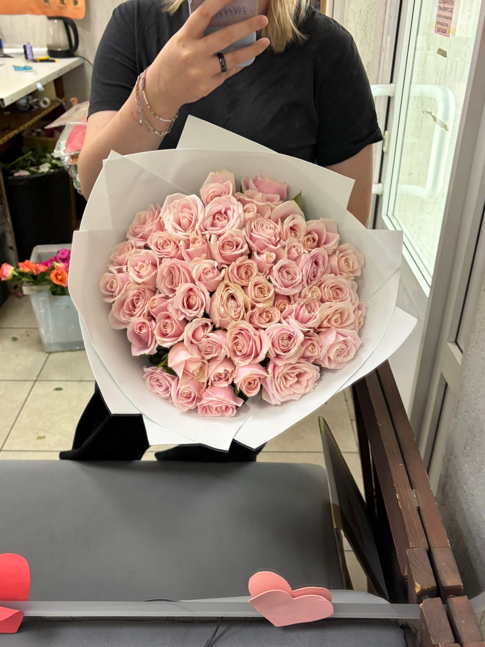 51 роза 40 сантиметров