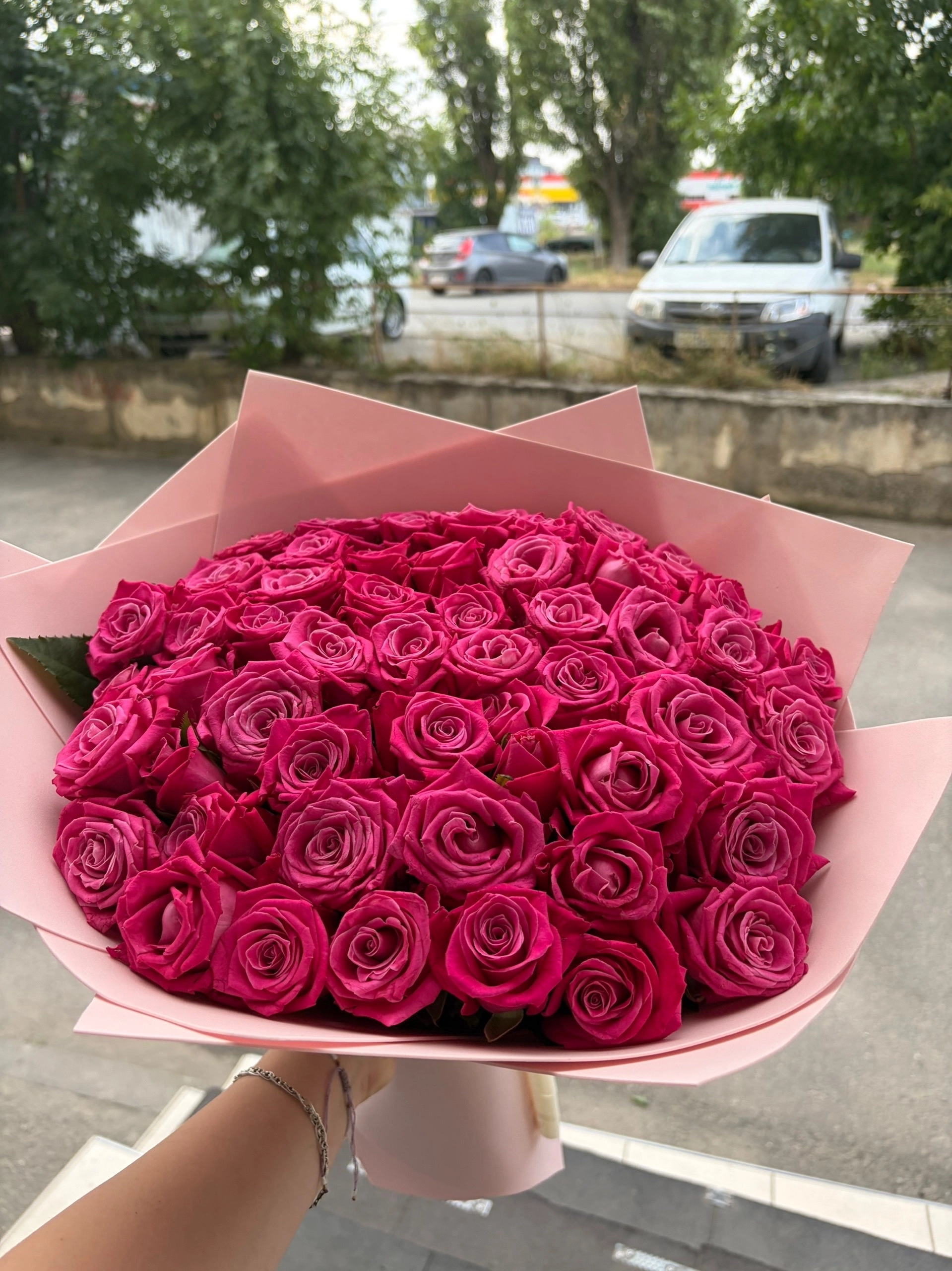 51 роза 40 сантиметров