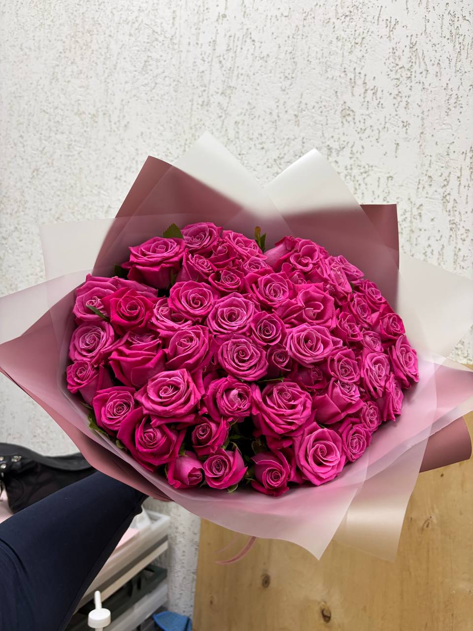51 роза 40 сантиметров
