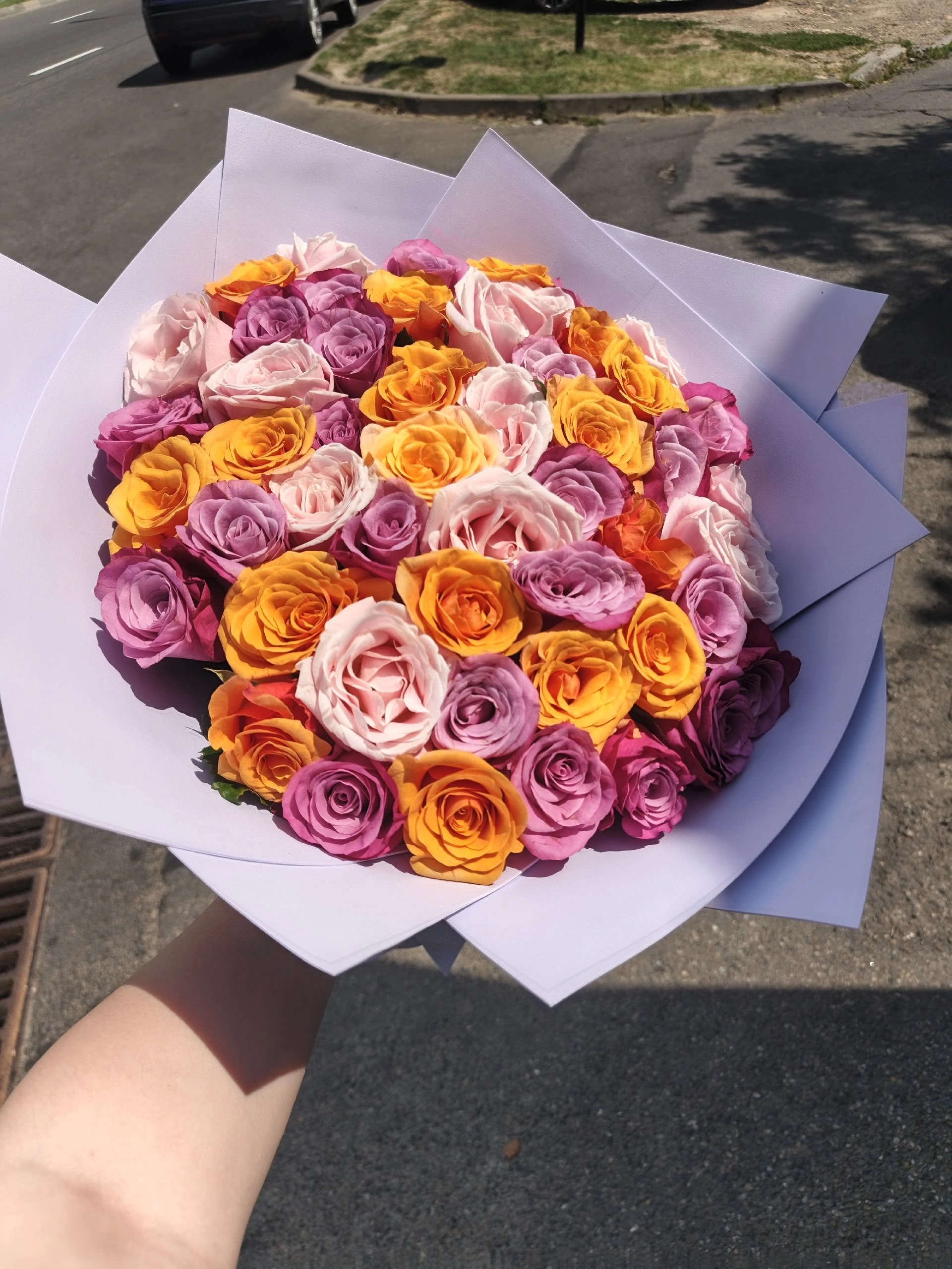 51 роза 40 сантиметров