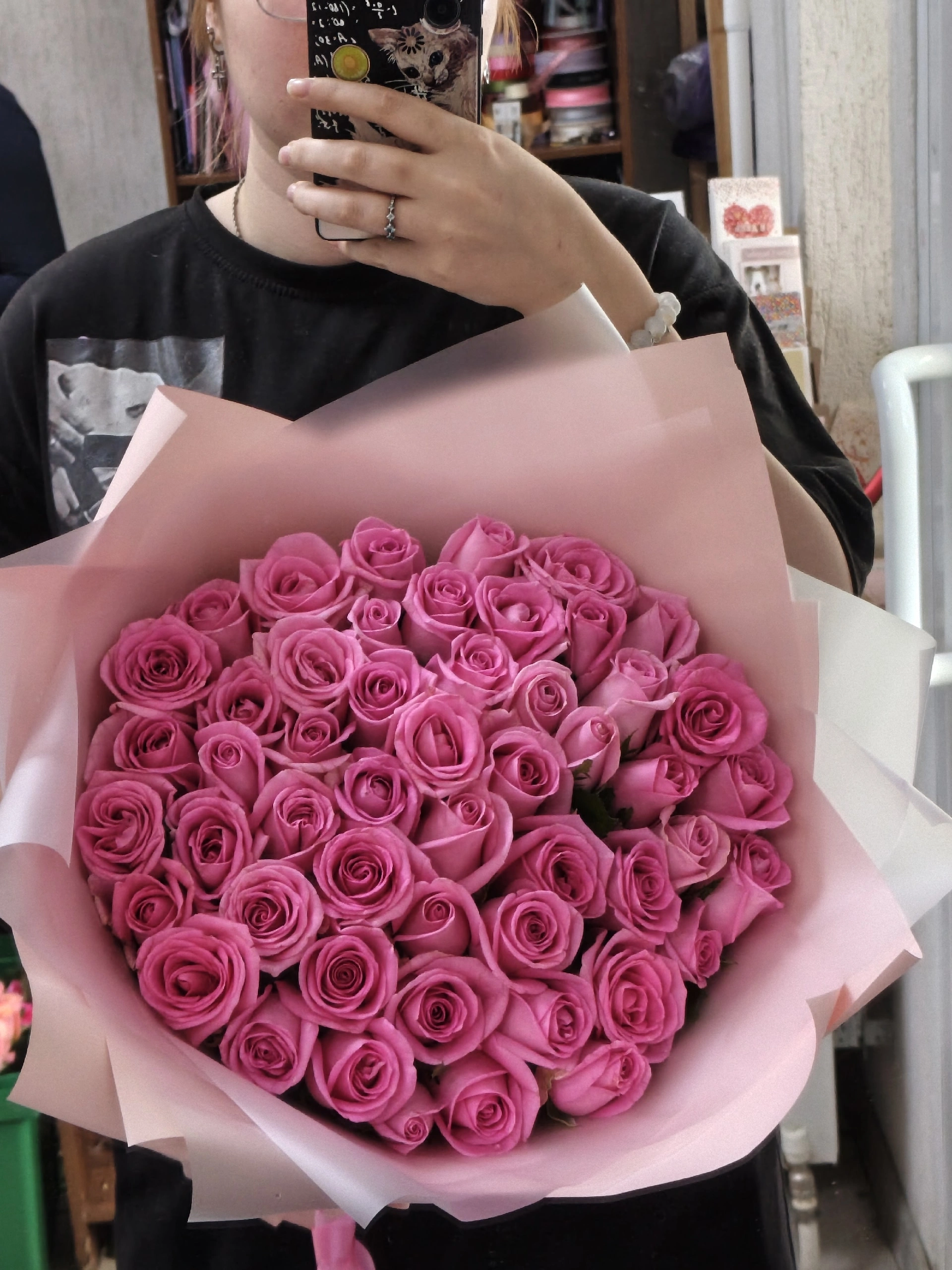 51 роза 40 сантиметров
