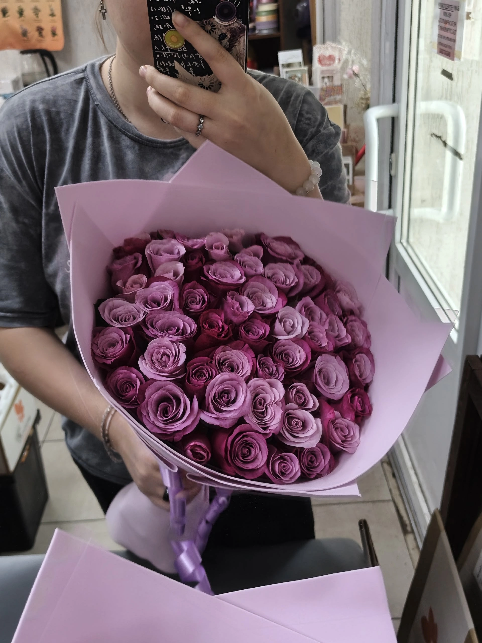 51 роза 40 сантиметров