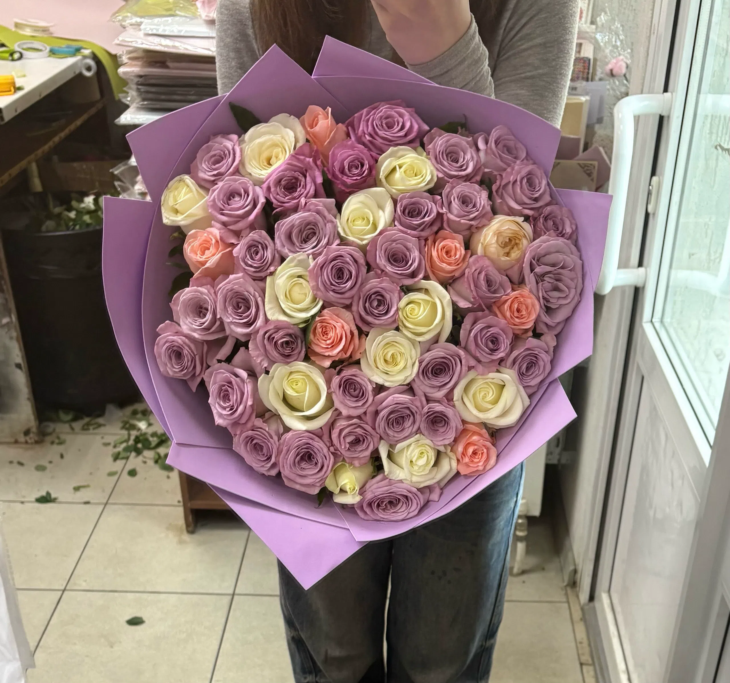 51 роза 50 сантиметров