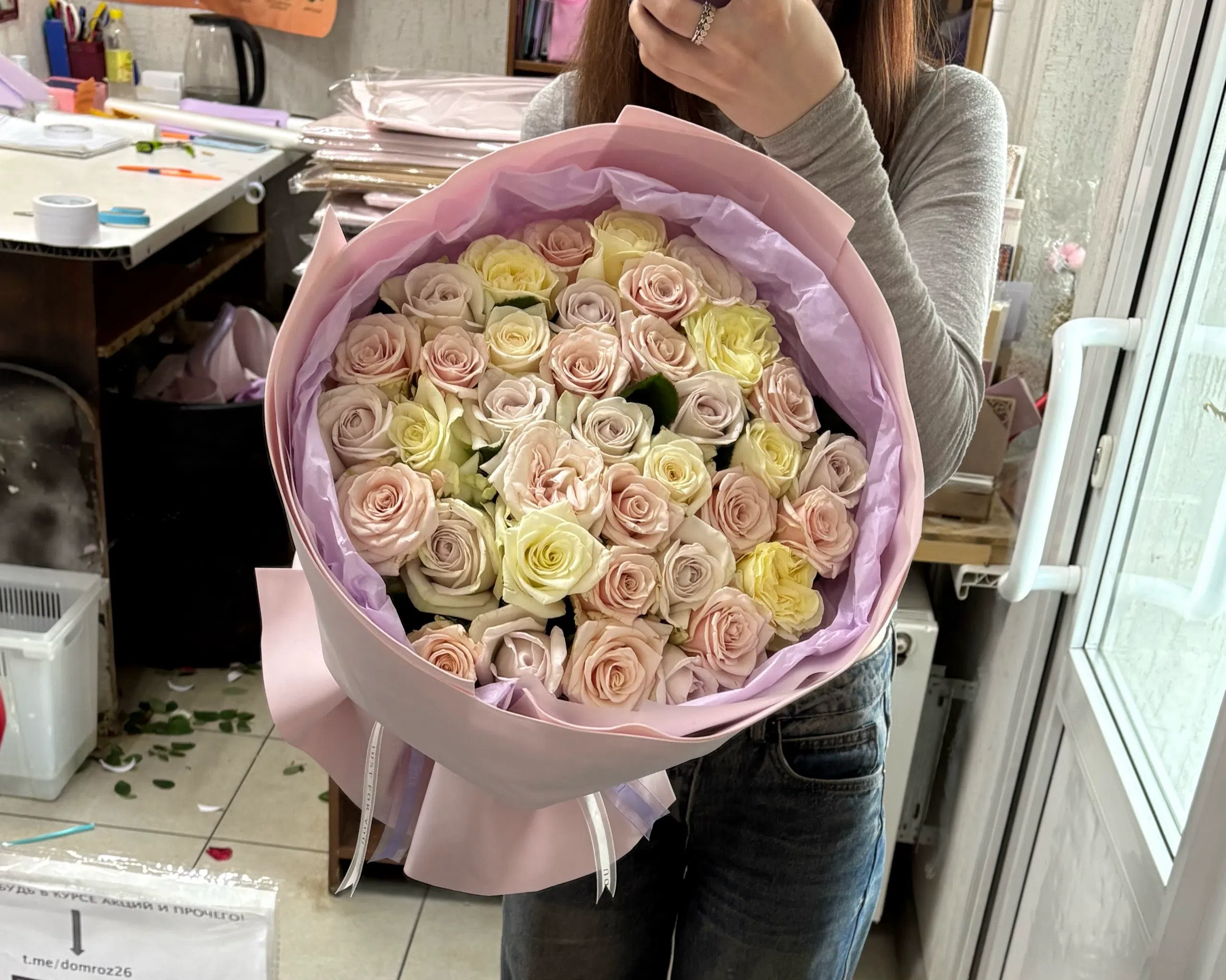 37 роз 50 сантиметров