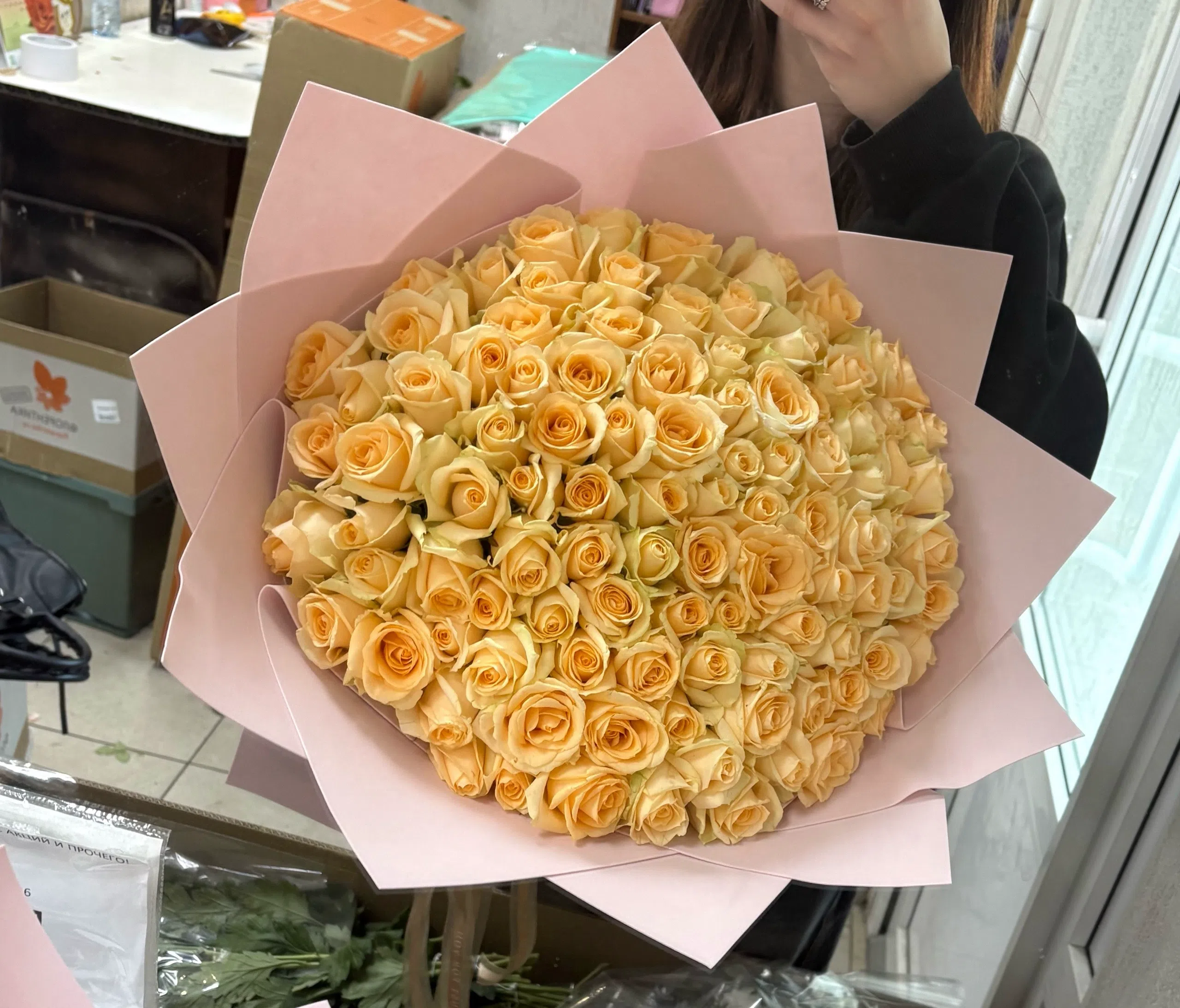 101 роза 50 сантиметров