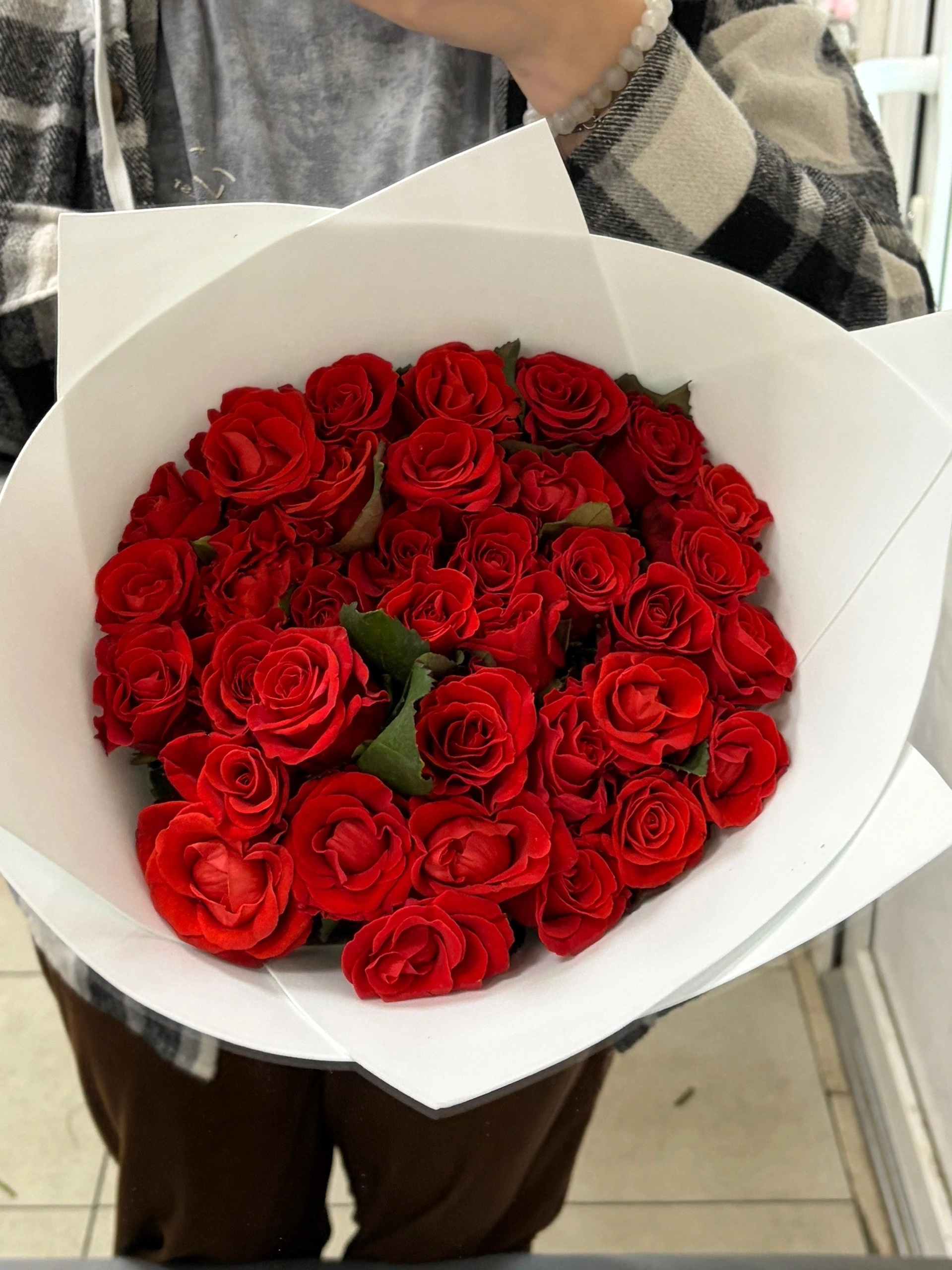 35 роз 40 сантиметров