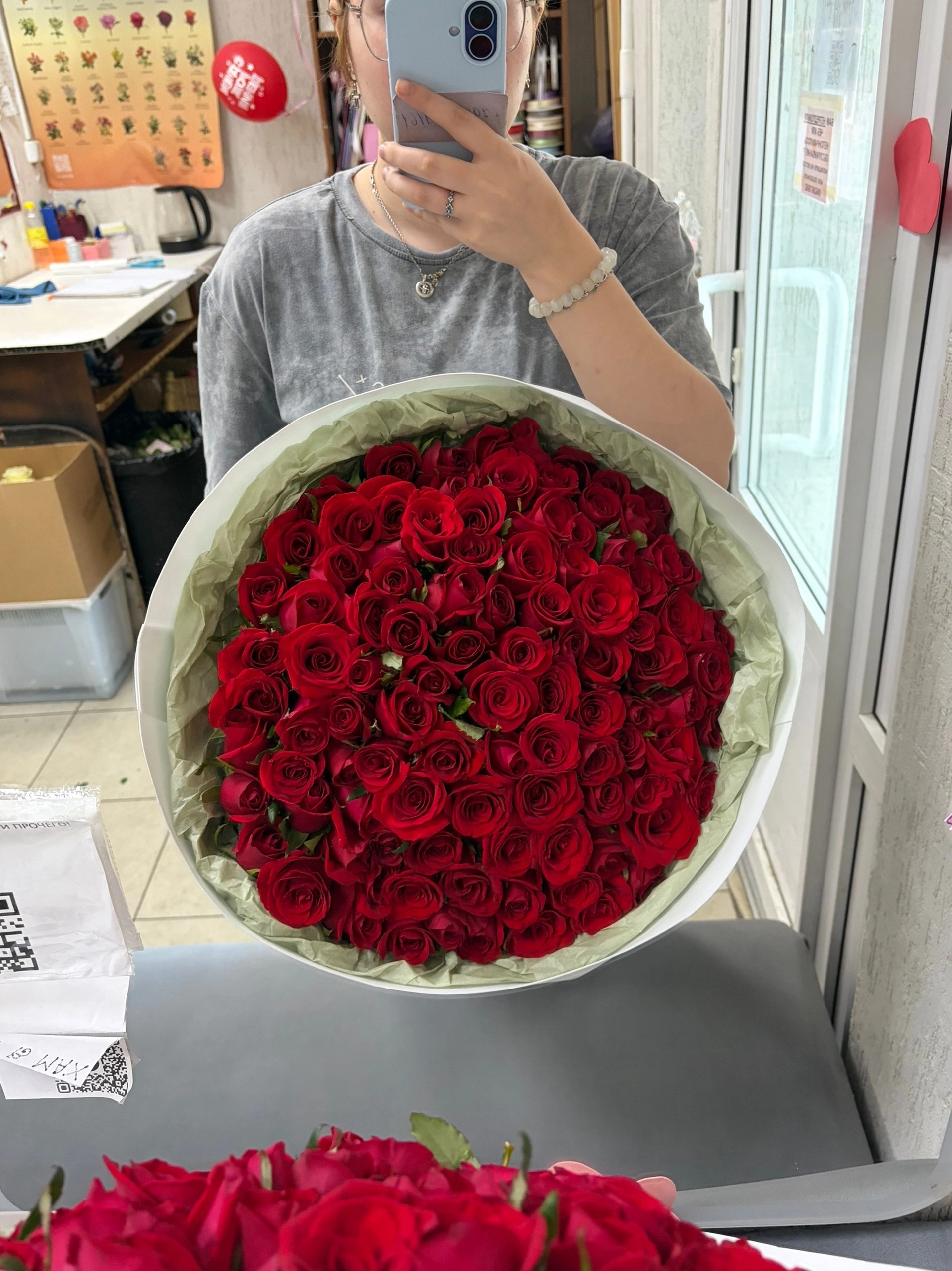 101 роза 40 сантиметров