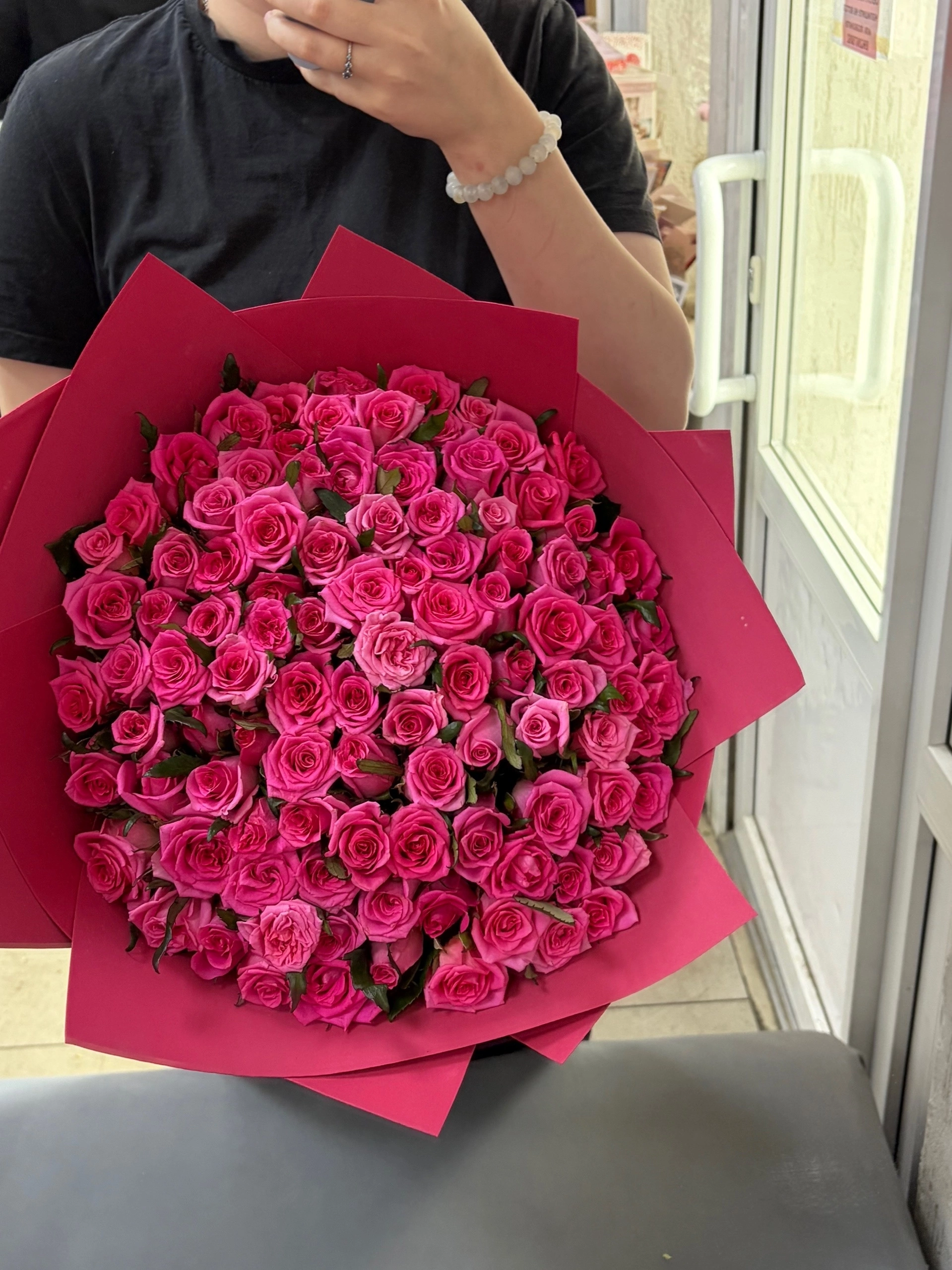 101 роза 40 сантиметров