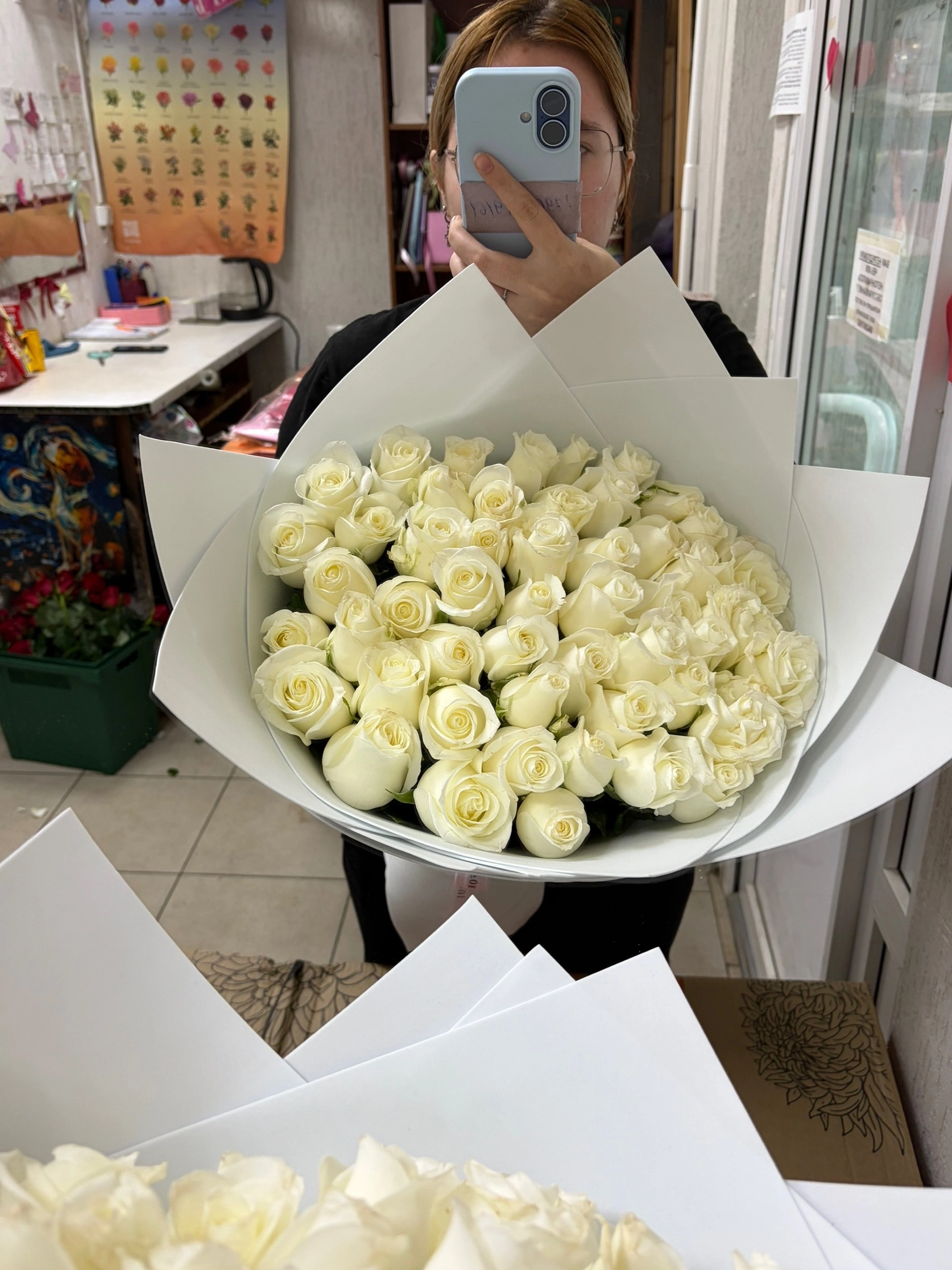 51 роза 50 сантиметров