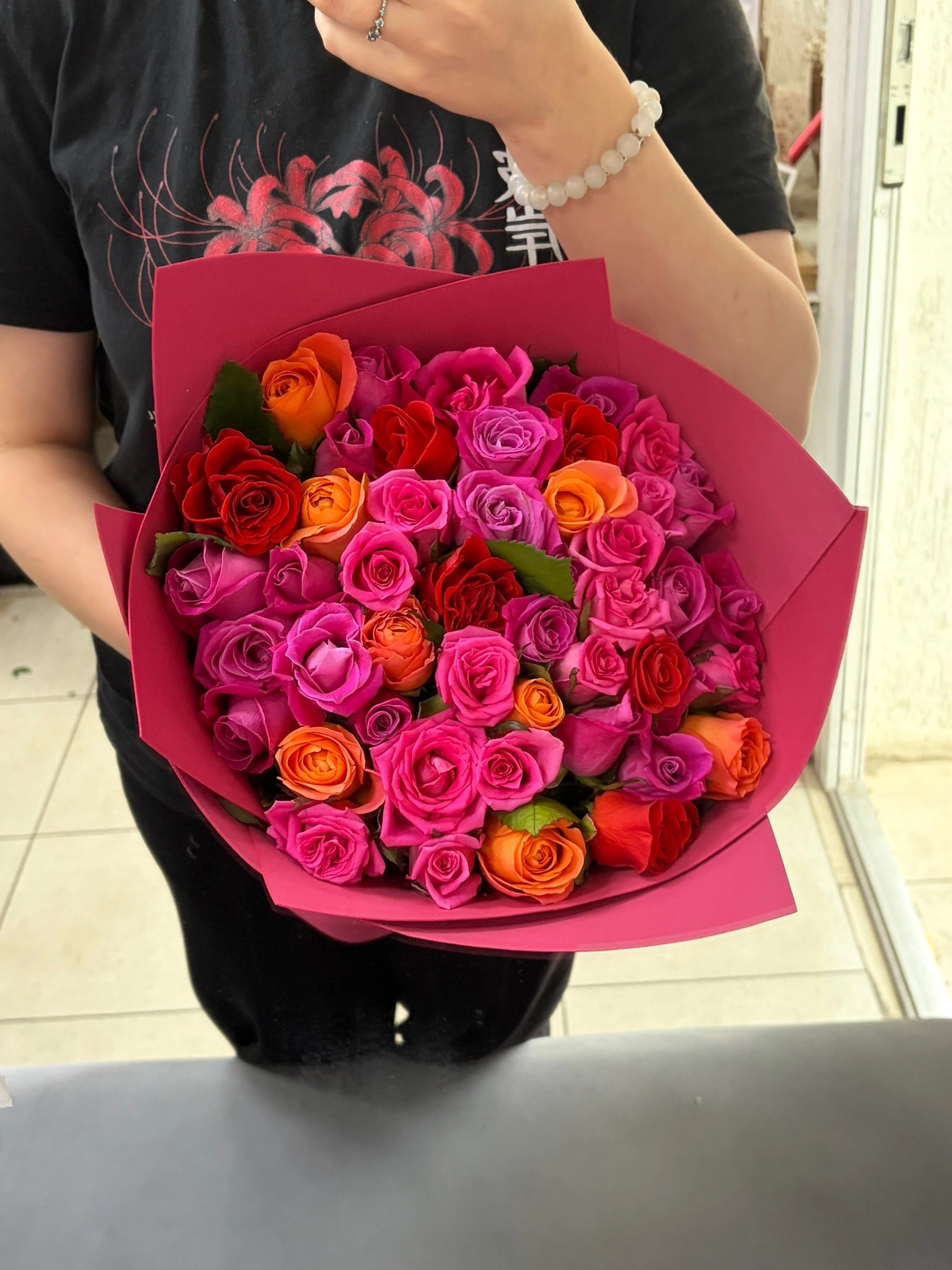 51 роза 40 сантиметров