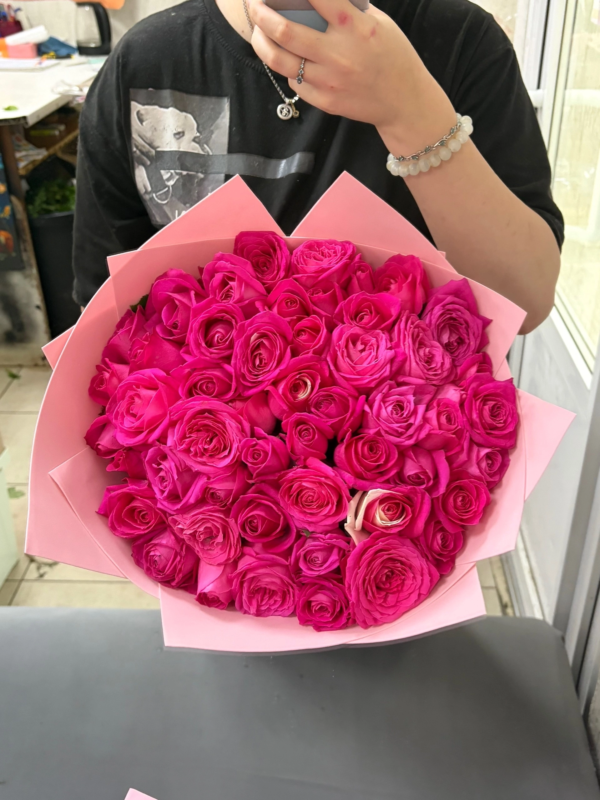 51 роза 40 сантиметров