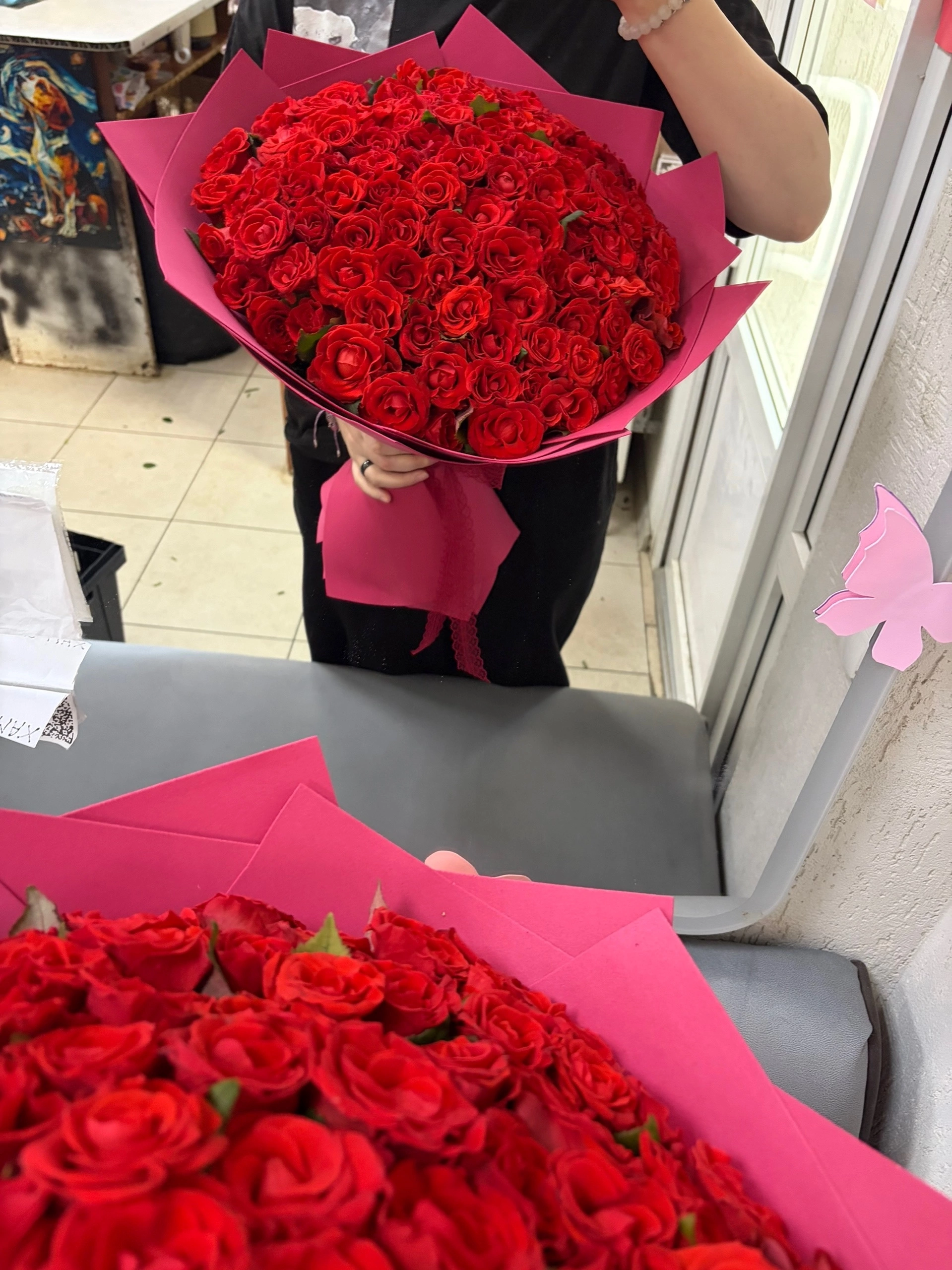 101 роза 40 сантиметров
