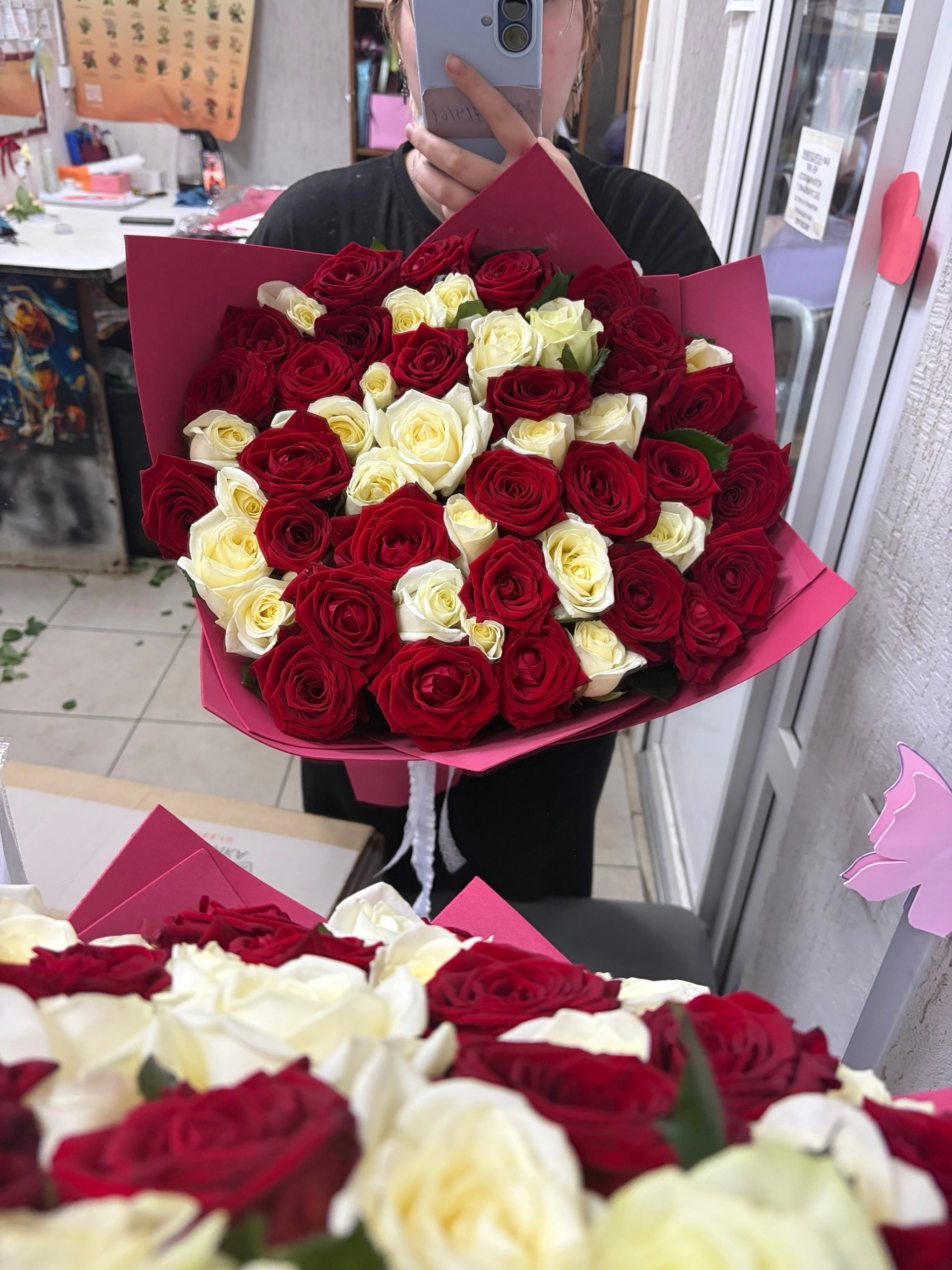51 роза 60 сантиметров