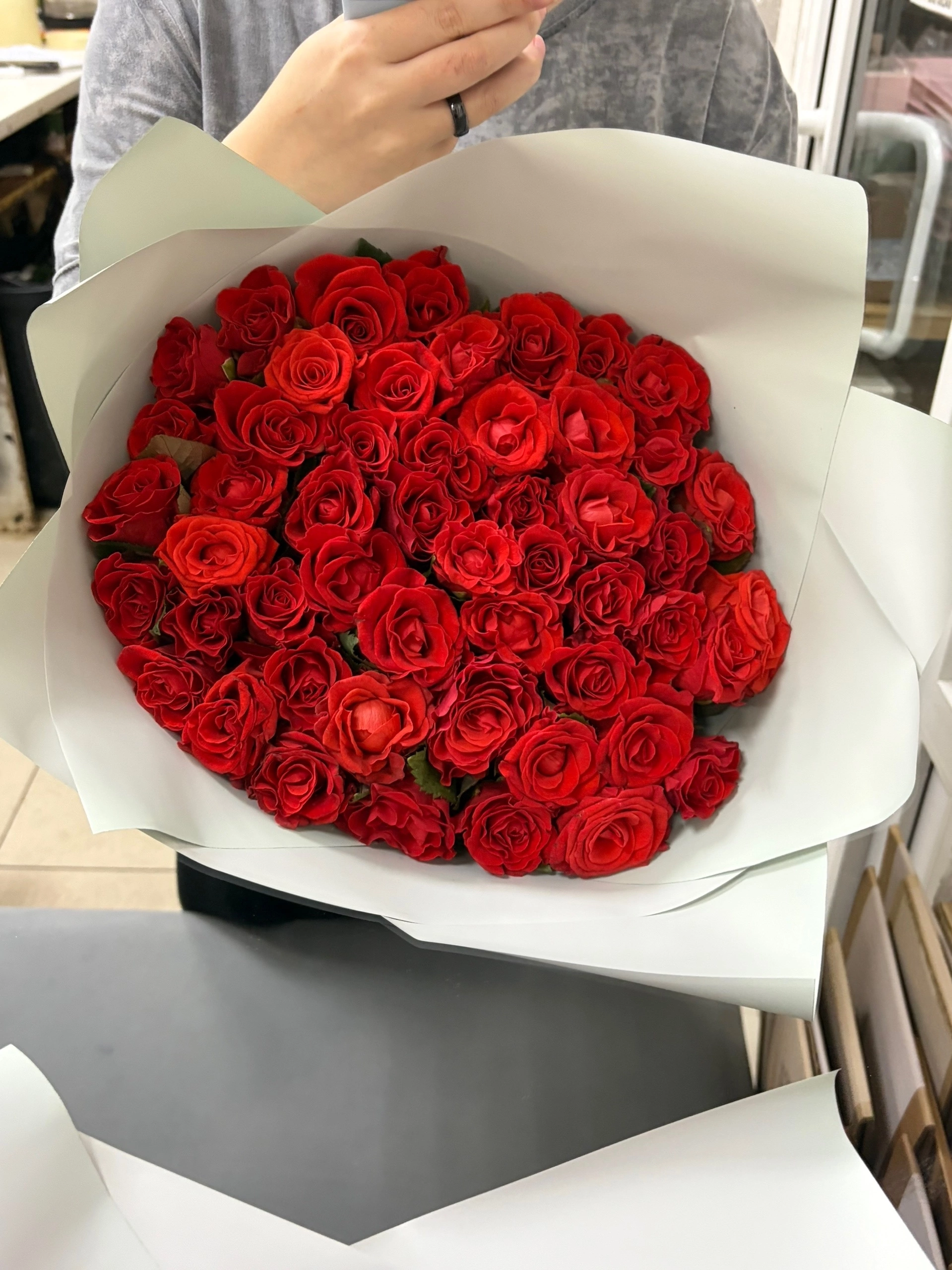 51 роза 40 сантиметров