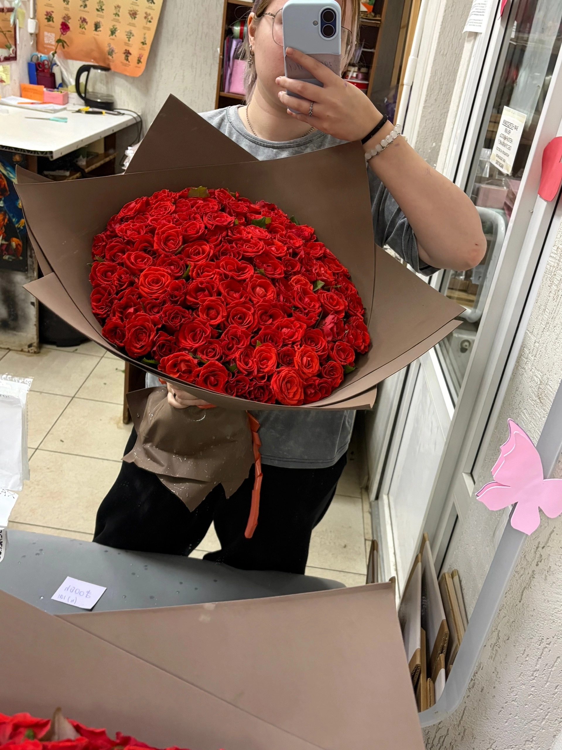 101 роза 40 сантиметров