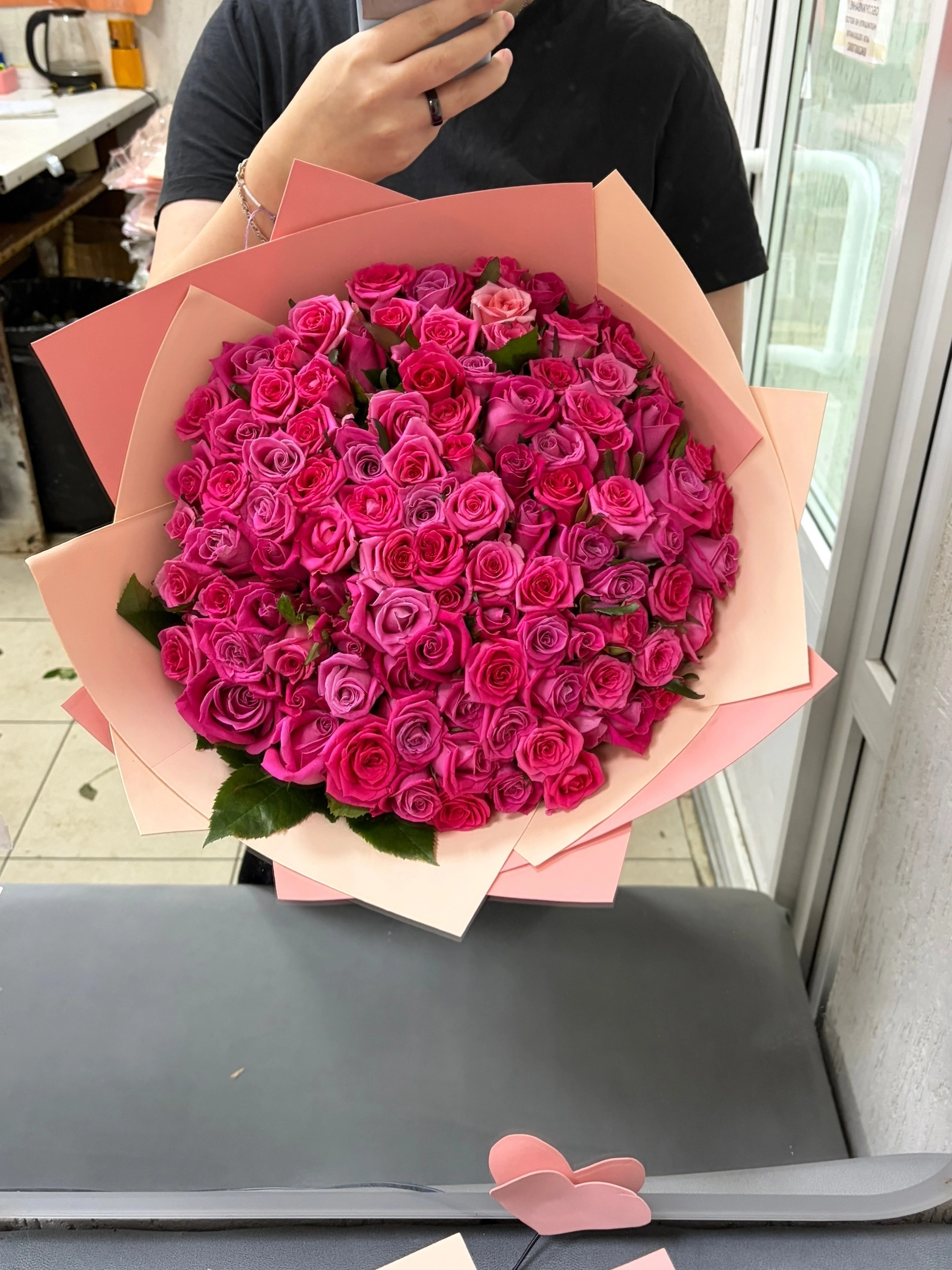 101 роза 40 сантиметров