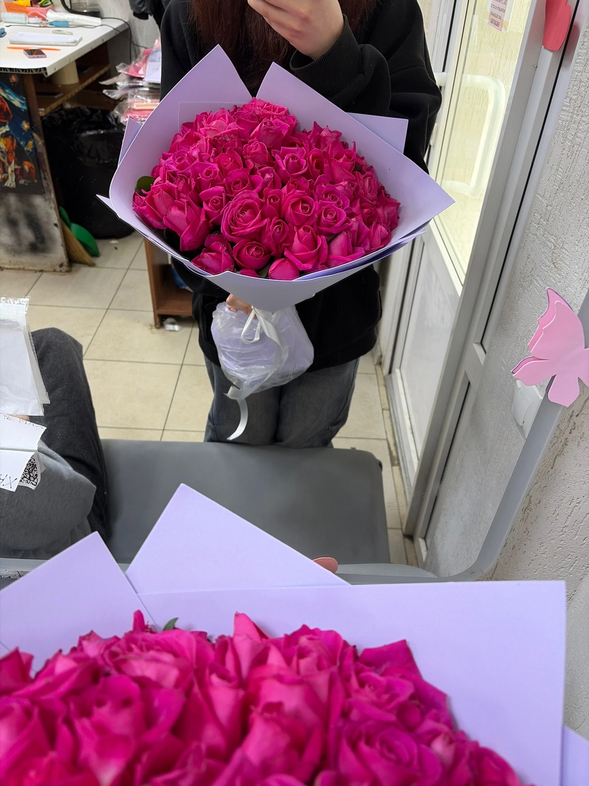 51 роза 40 сантиметров