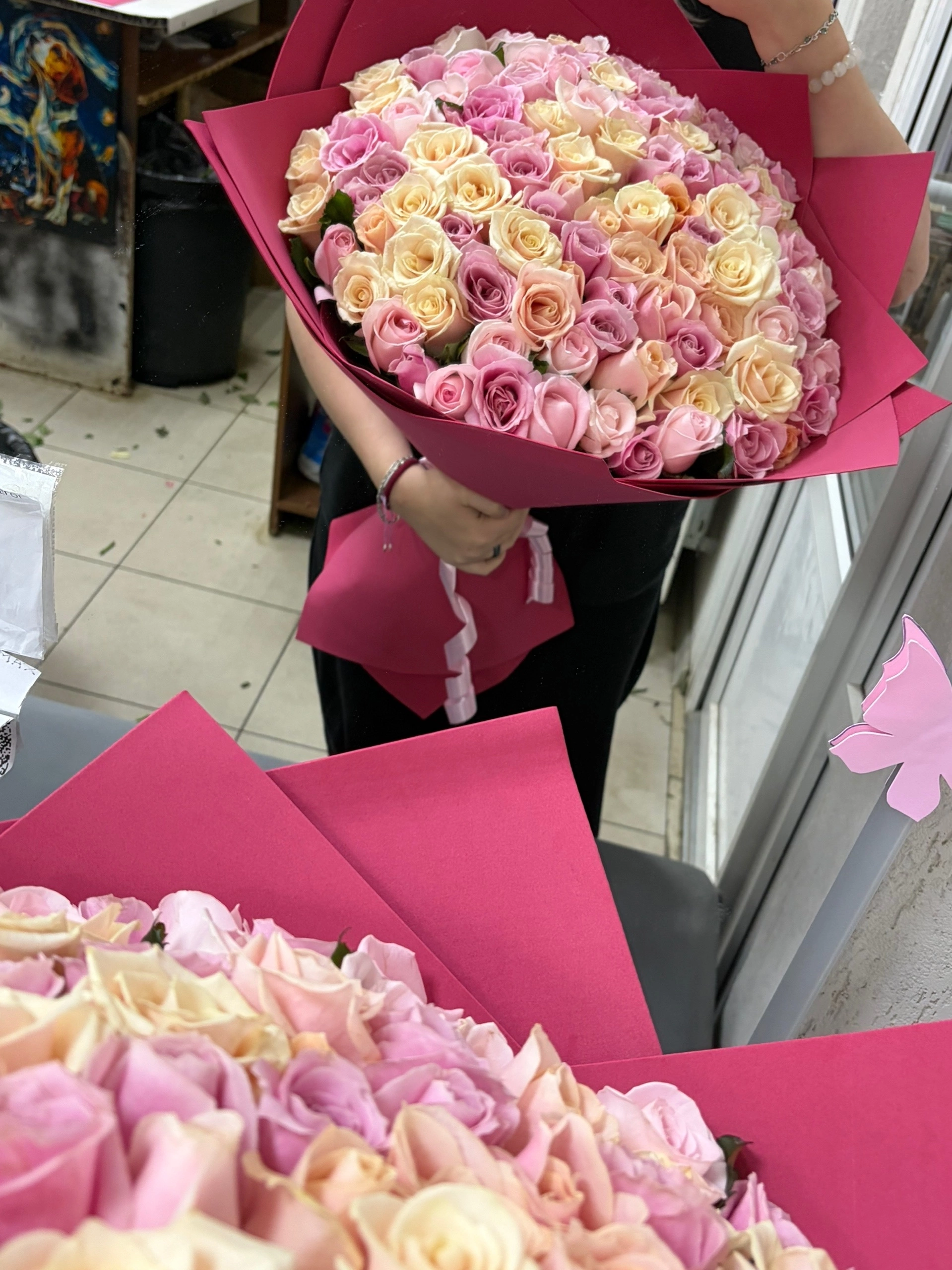 101 роза 50 сантиметров