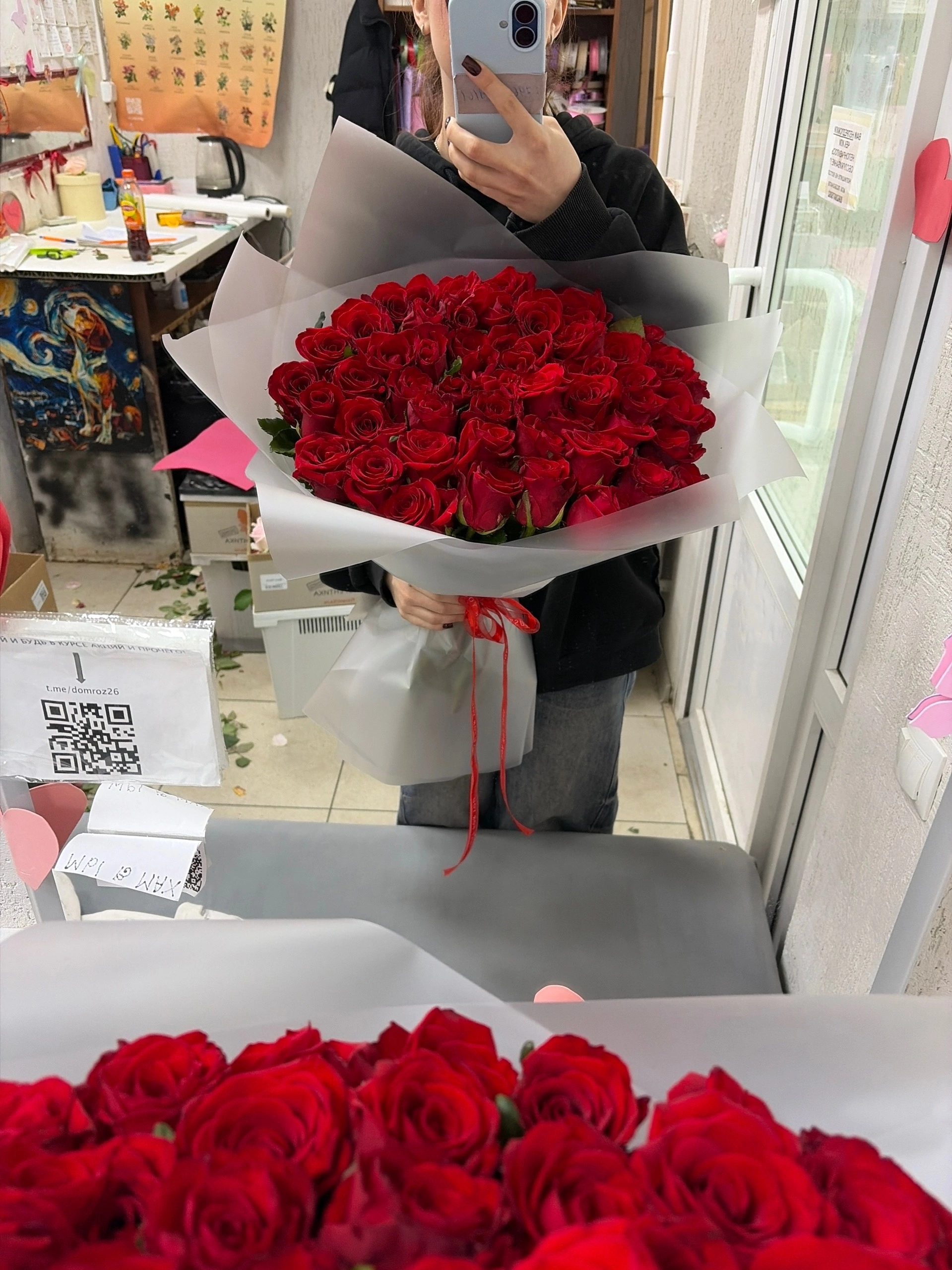 51 роза 50 сантиметров
