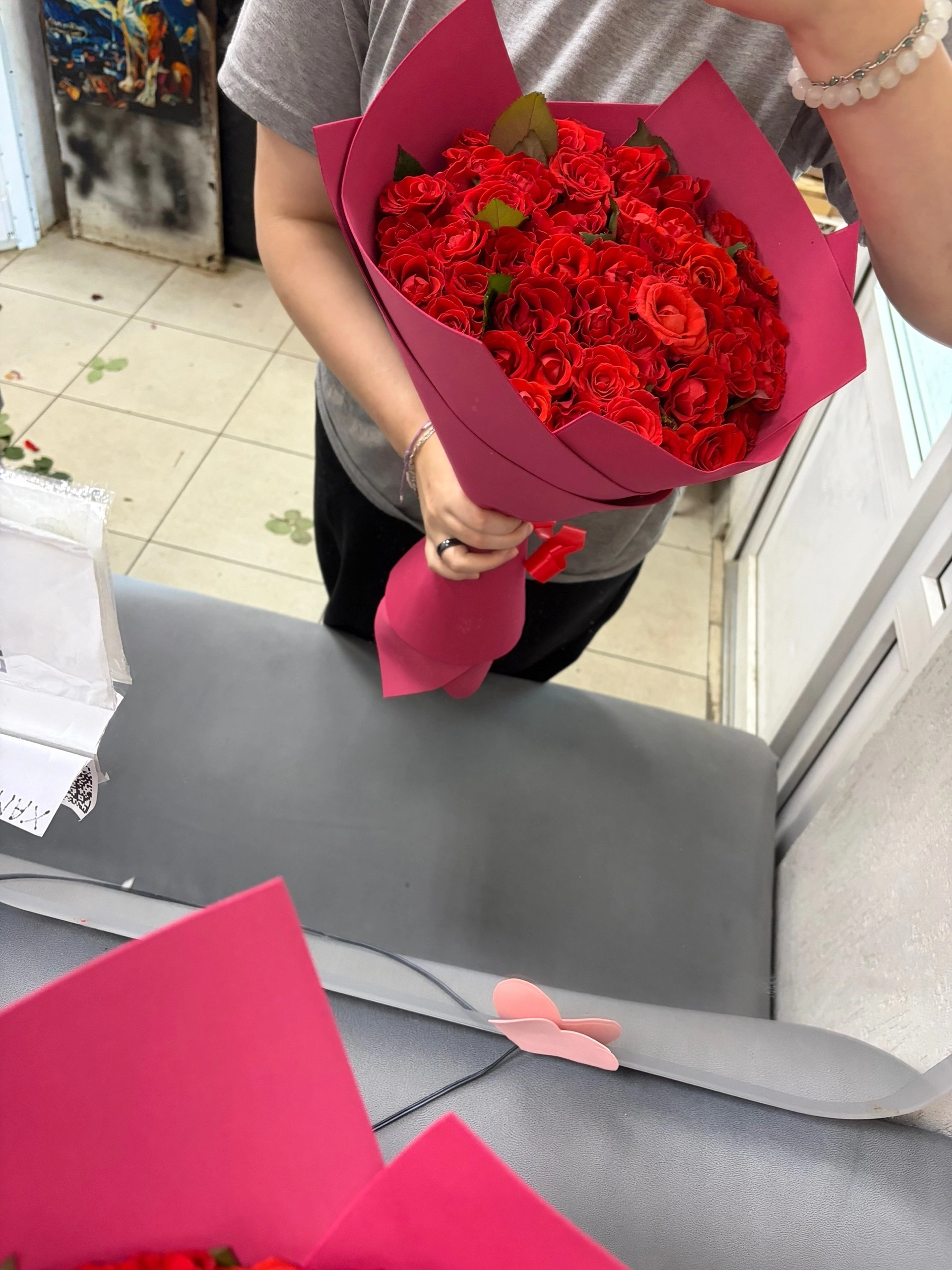 51 роза 40 сантиметров