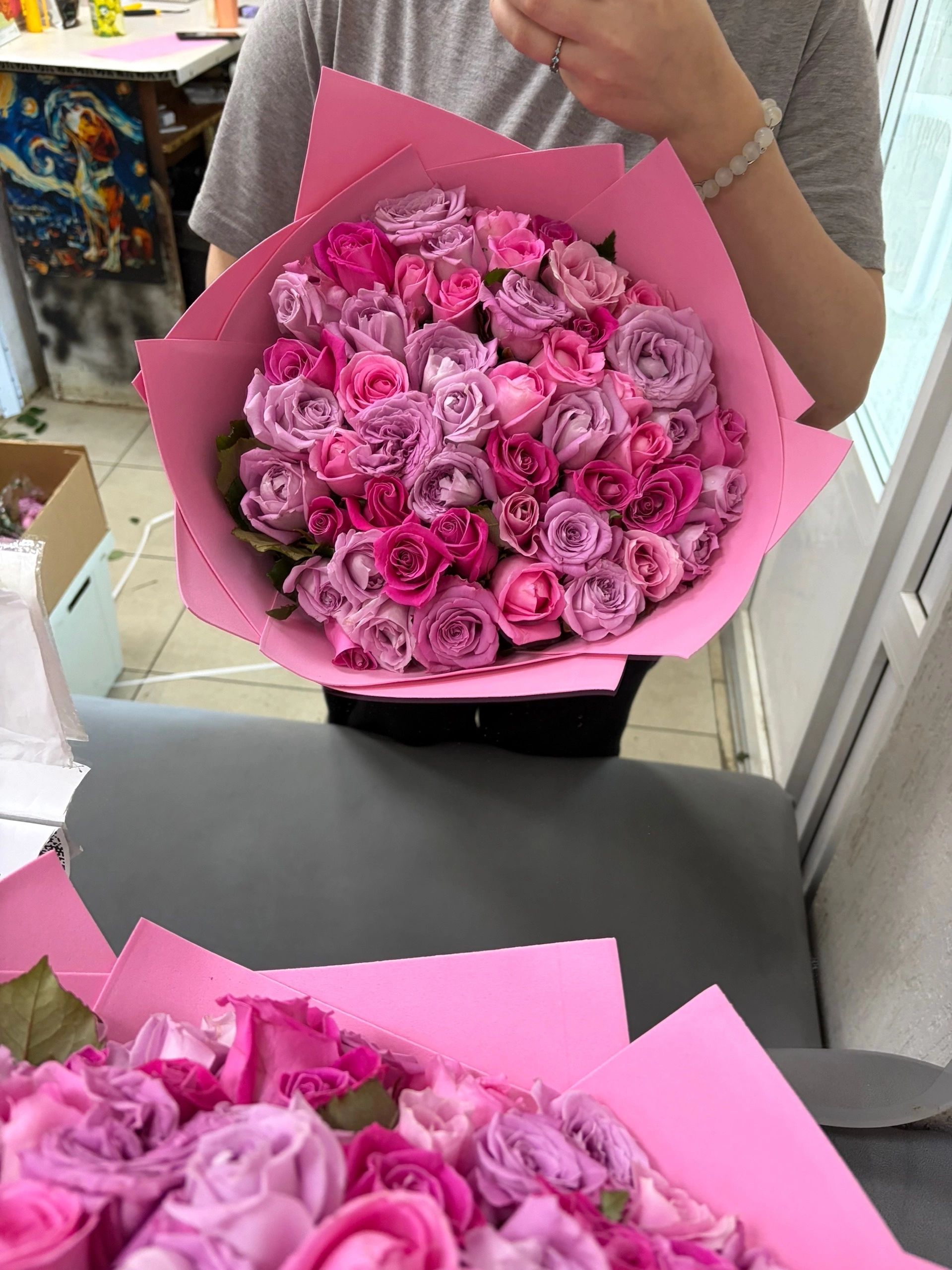 51 роза 40 сантиметров