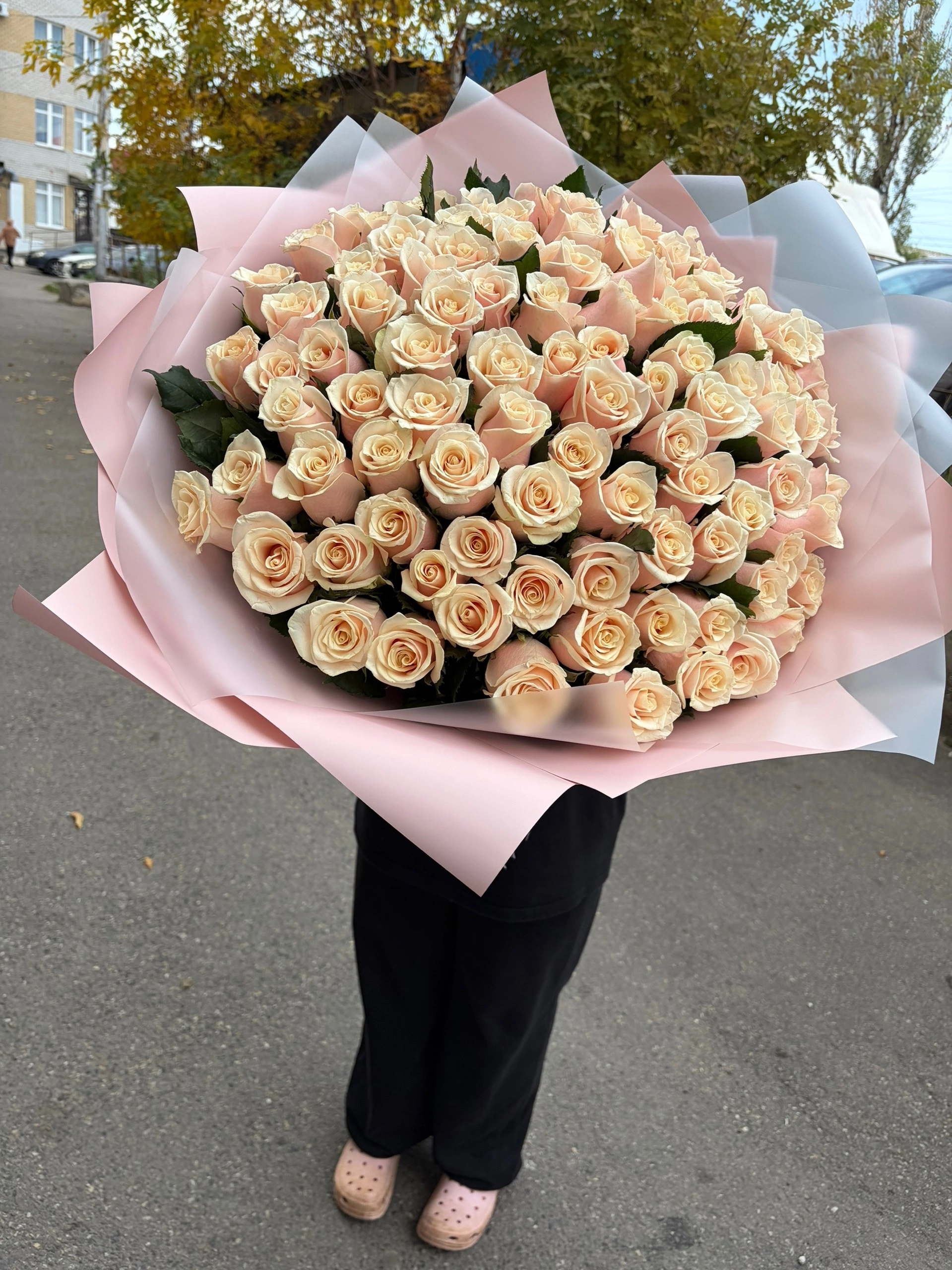 101 роза 50 сантиметров