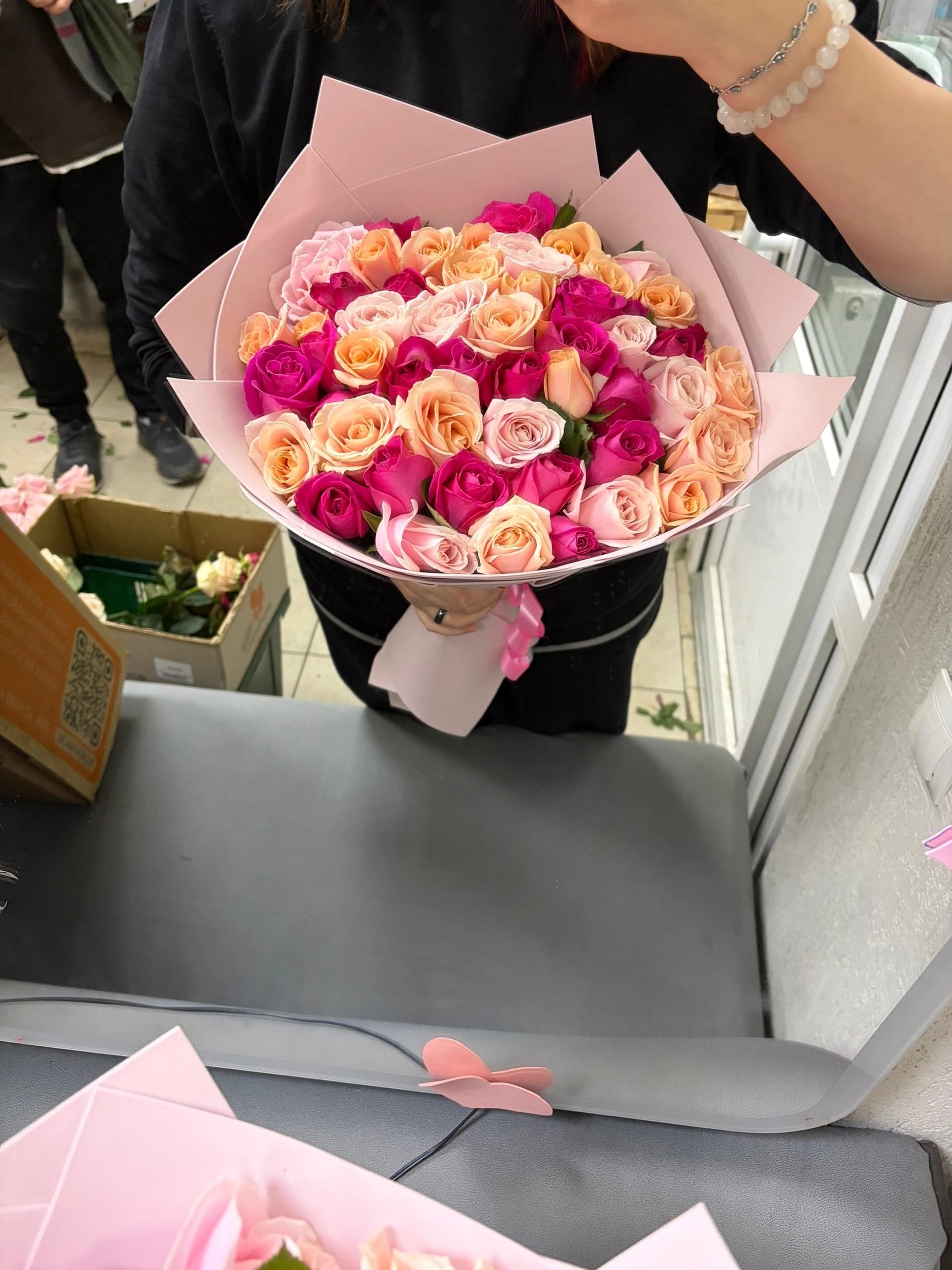 51 роза 40 сантиметров