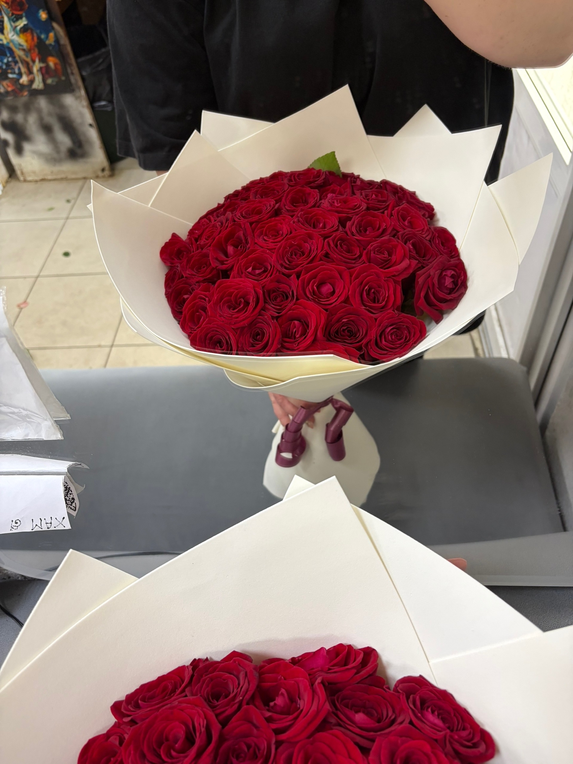 51 роза 30 сантиметров